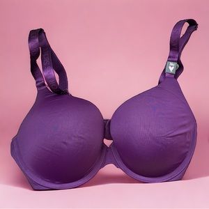 Victoria’s Secret Purple T-Shirt Full Coverage Push-Up Bra Size 36C